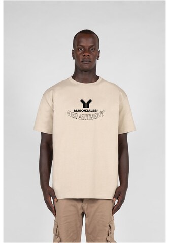 Maglietta 'Department x Heavy' di MJ Gonzales in beige: frontale