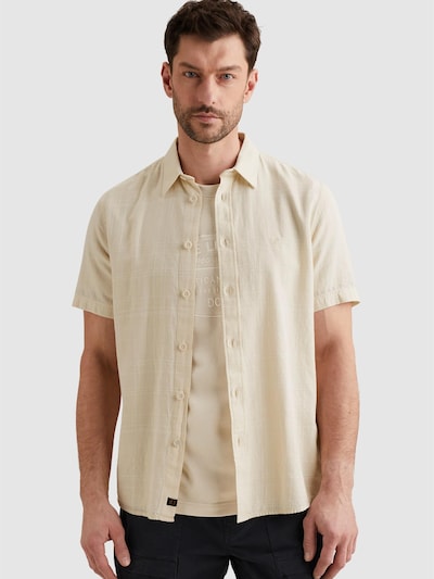 Camicia 'Shirt with short sleeves and check texture' in S PME Legend di colore beige, Visualizzazione prodotti