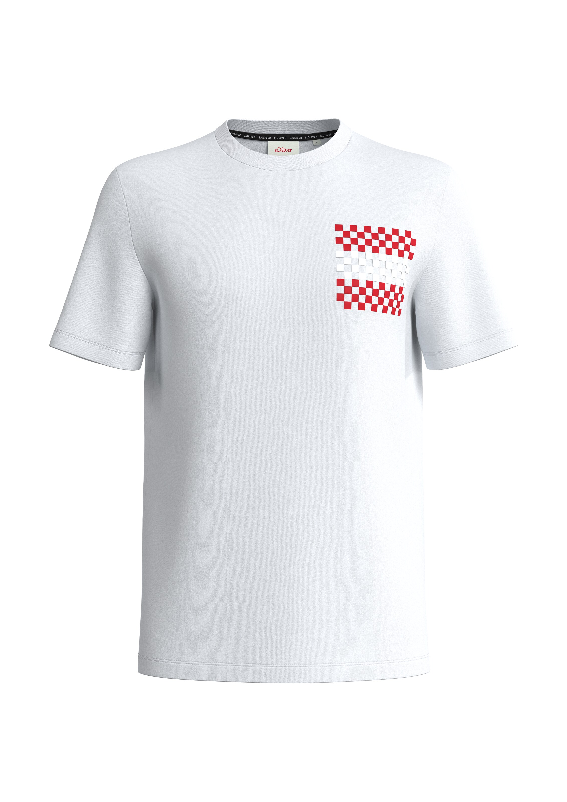 s.Oliver Μπλουζάκι σε λευκό: μπροστά