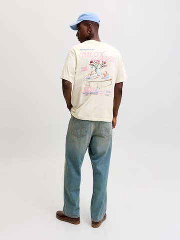 JACK & JONES Shirt 'JORSketch' in Beige