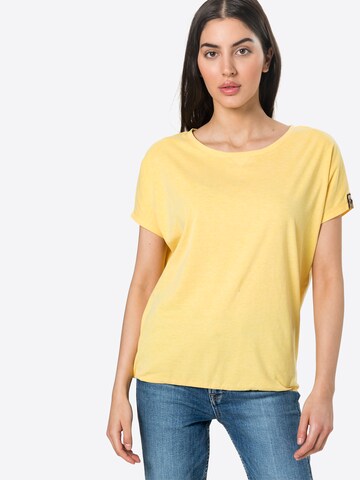 Fli Papigu - Camiseta 'Jacky Cola' en amarillo: frente