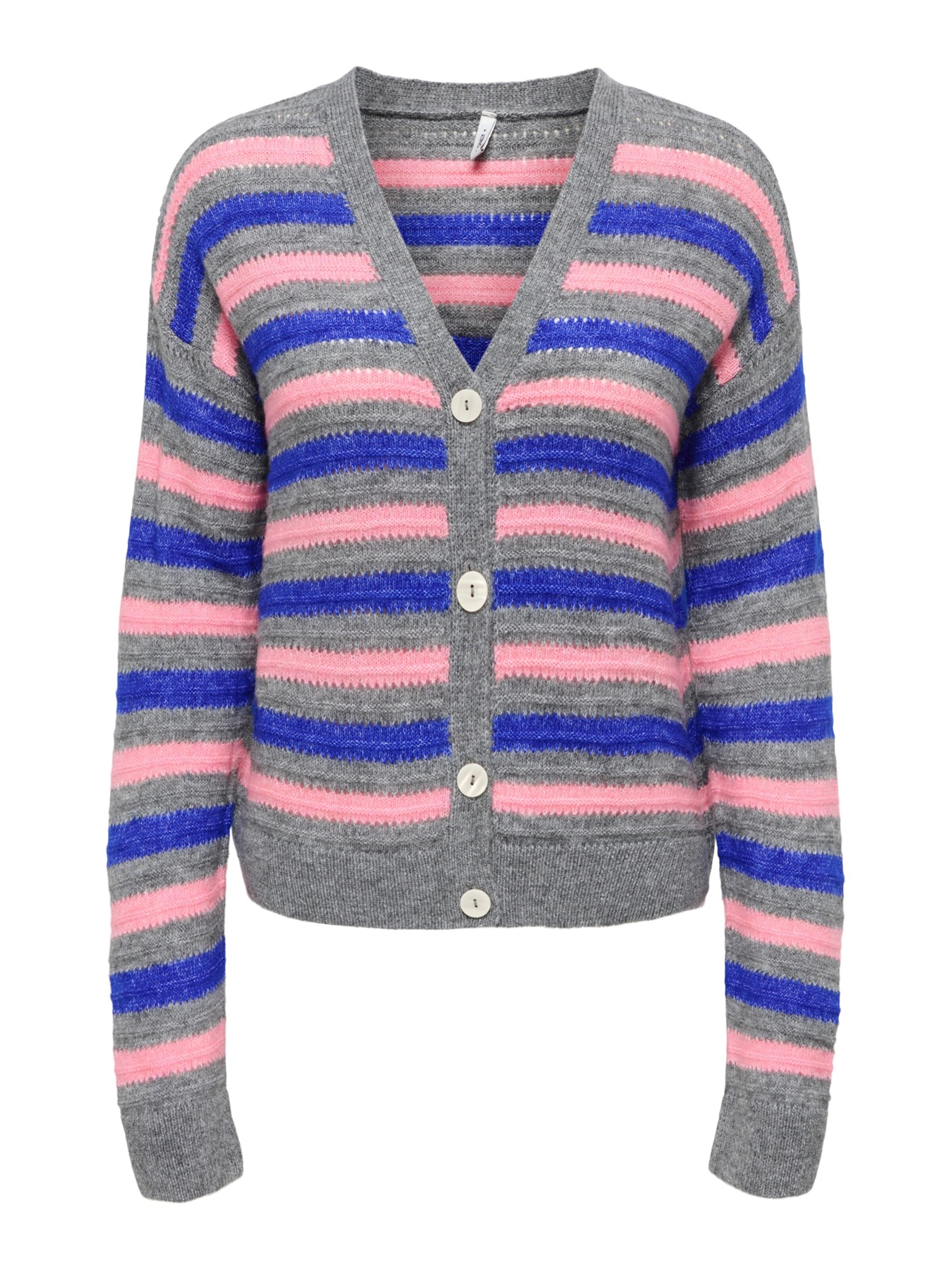 pelēks ONLY Adīta jaka 'ONLPoppy': no priekšpuses