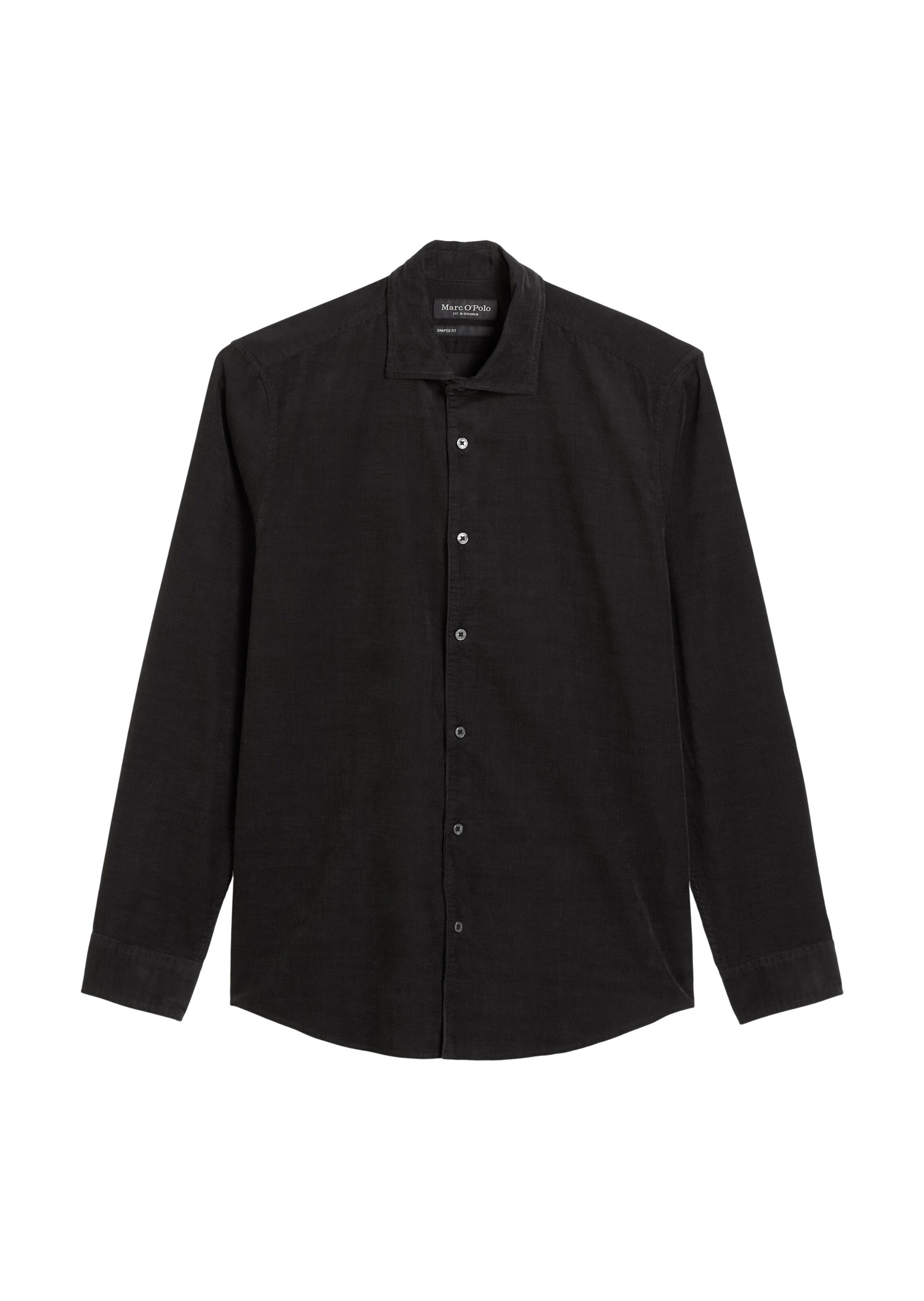 Marc O'Polo Slim fit Button Up Shirt in Black: front