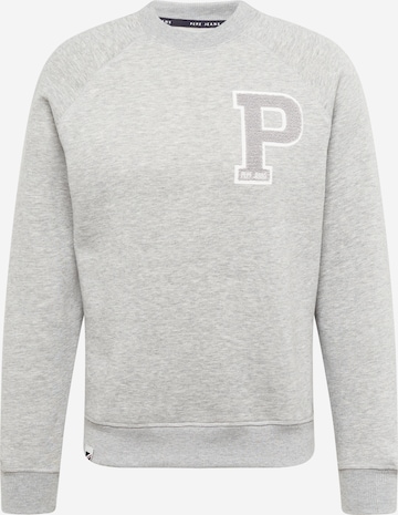 Pepe Jeans Sweatshirt 'Pike' in Grijs: voorkant