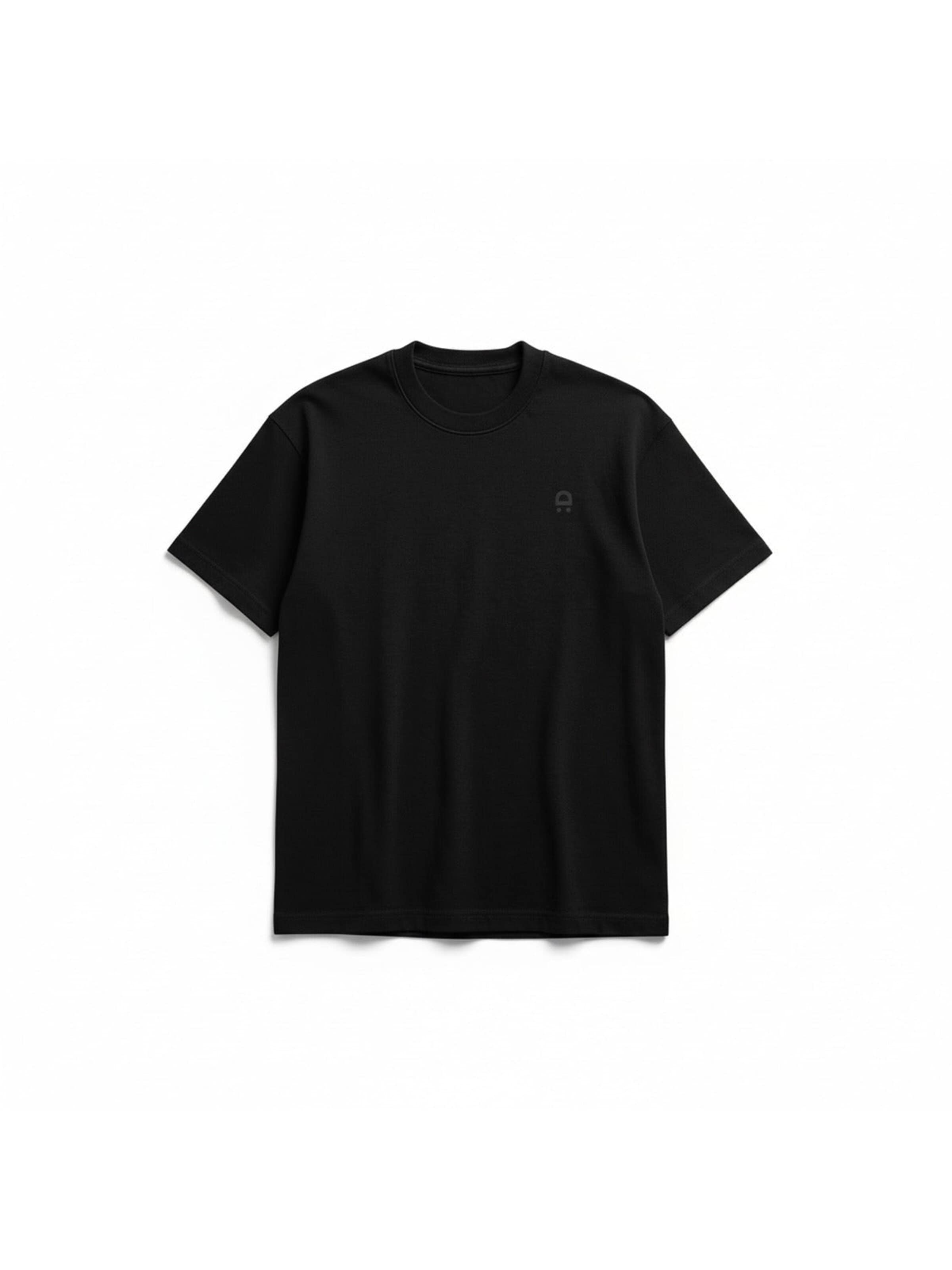 DROP.GOODS Oversized Shirt 'Organic' in Black: front