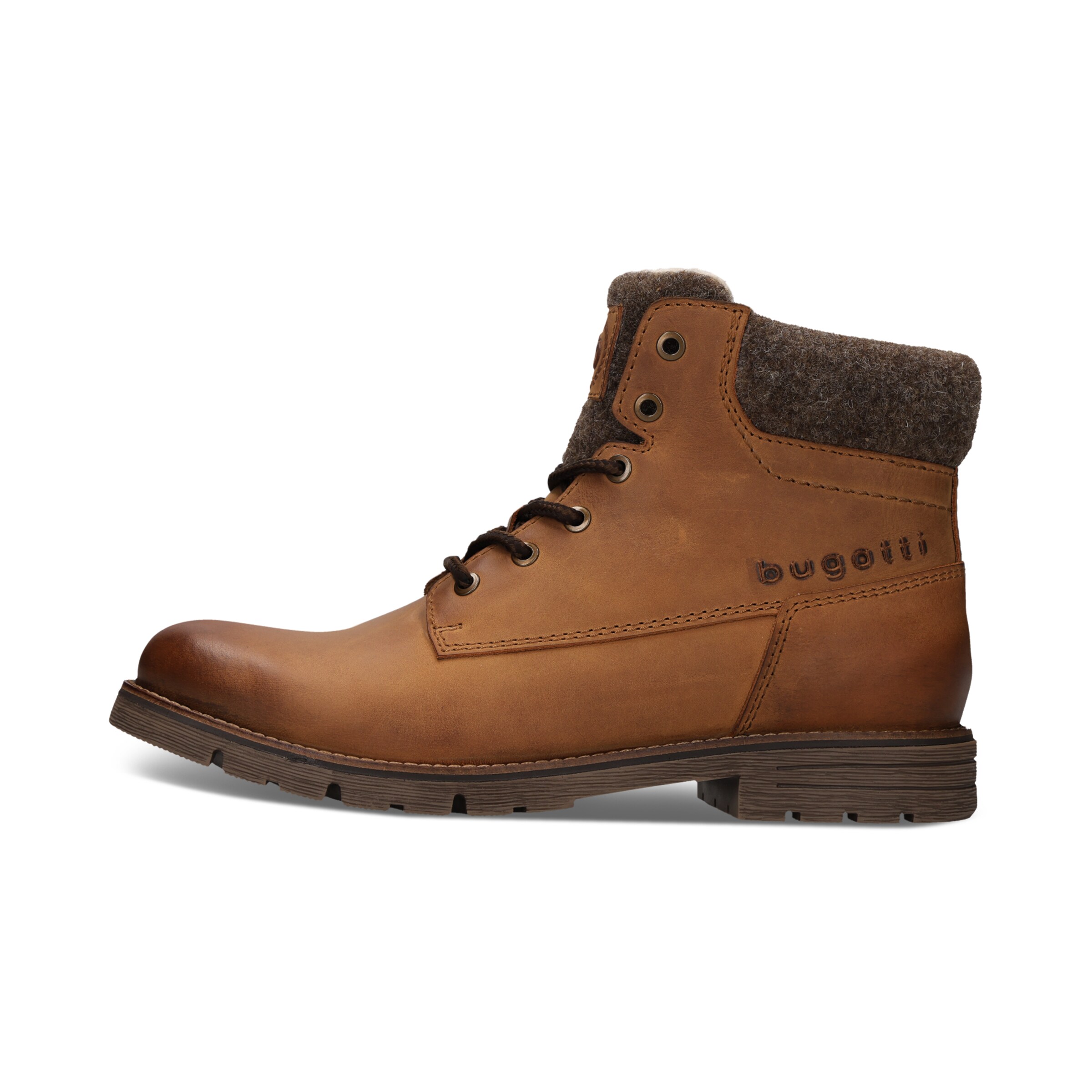 Bottines à lacets bugatti en marron