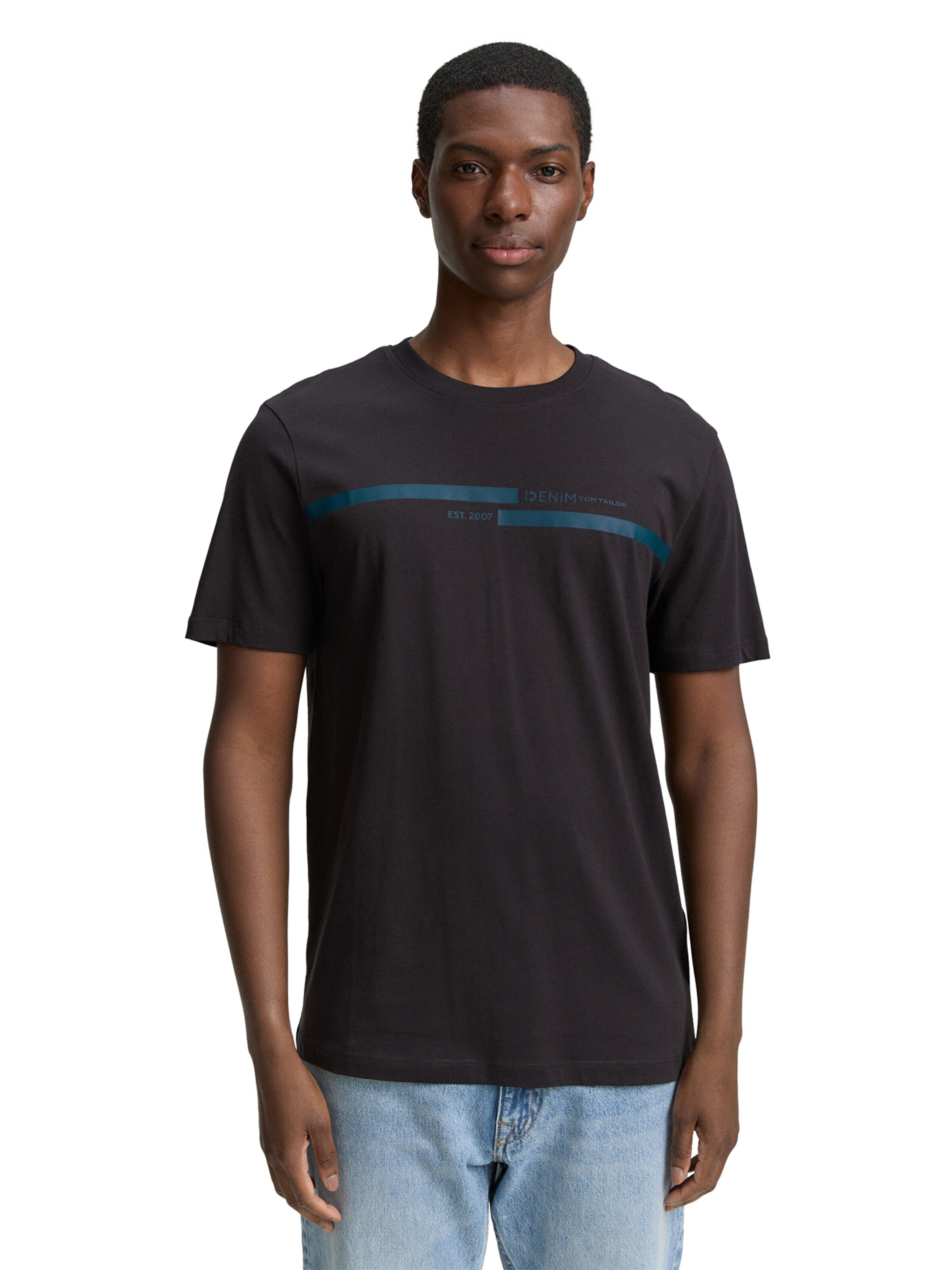 TOM TAILOR DENIM Shirt in Grey: front