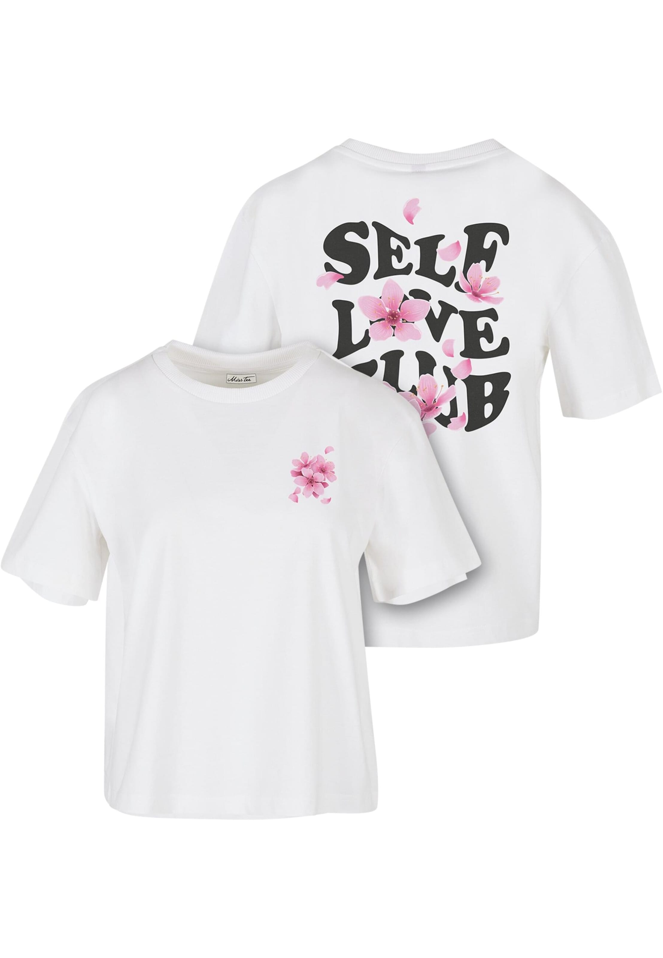 T-shirt 'Self Love Club' Mister Tee en blanc