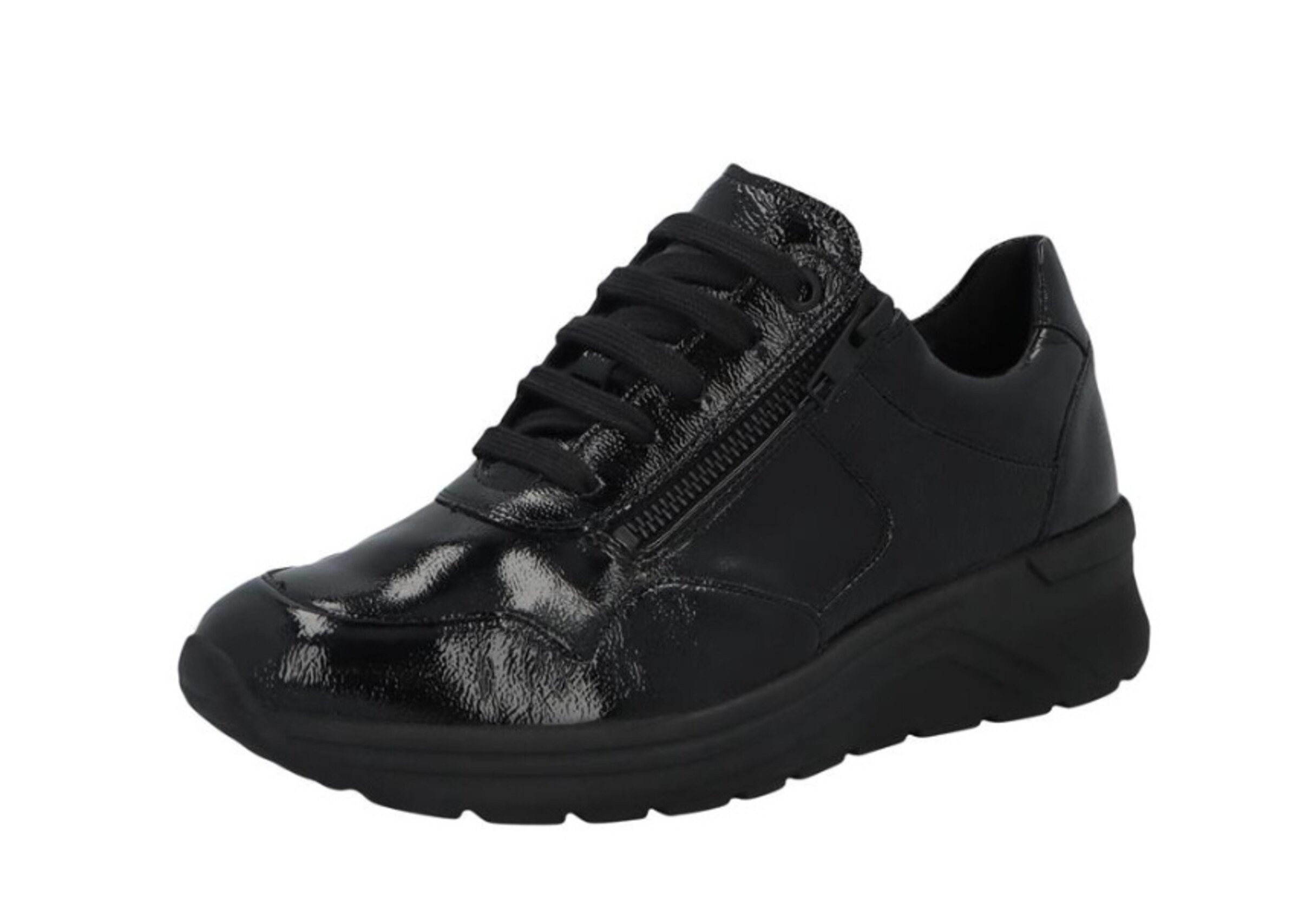SOLIDUS Lace-up shoe in Black: front