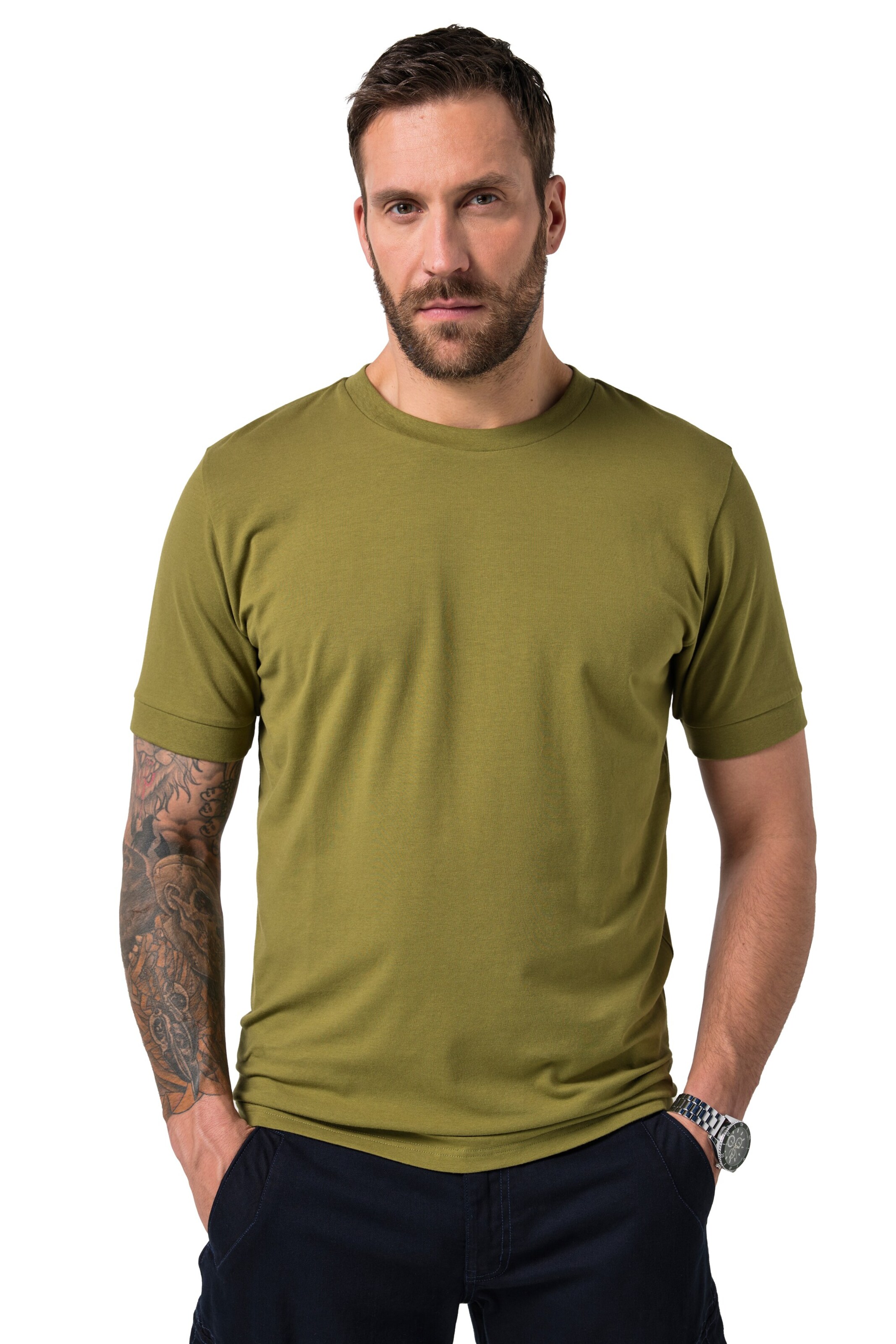 JP1880 Shirt in Grün: Vorderseite