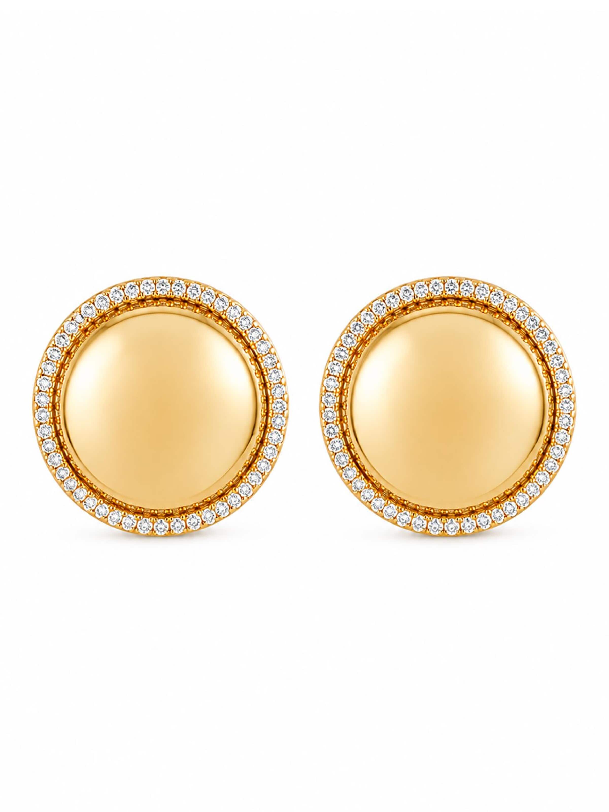 RteRme Earrings 'Portia' in Gold: front