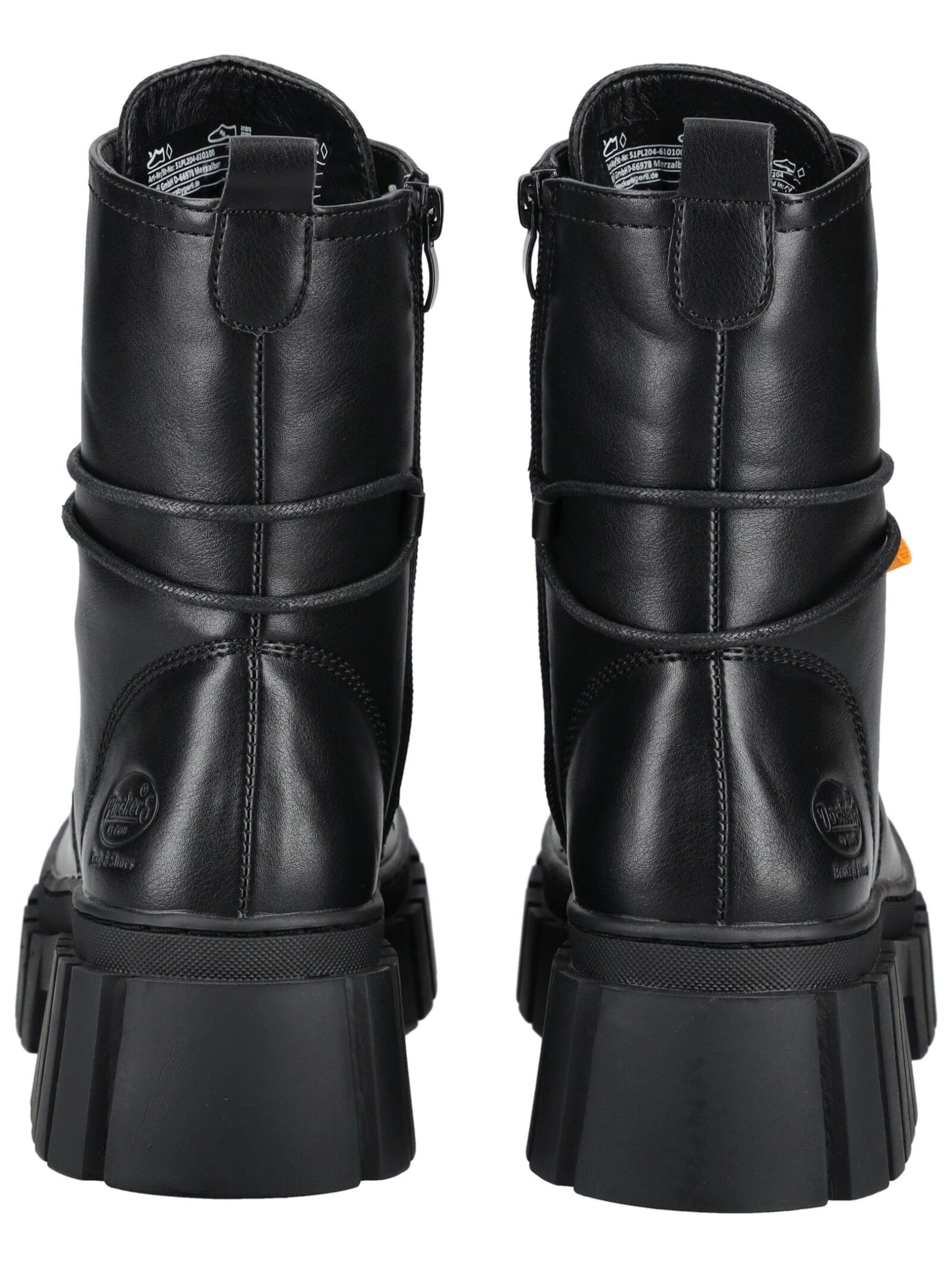 Dockers by Gerli Schnürstiefelette in Schwarz