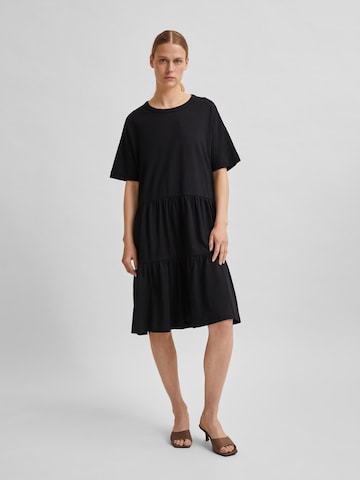 Robe 'Rylie' SELECTED FEMME en noir : devant