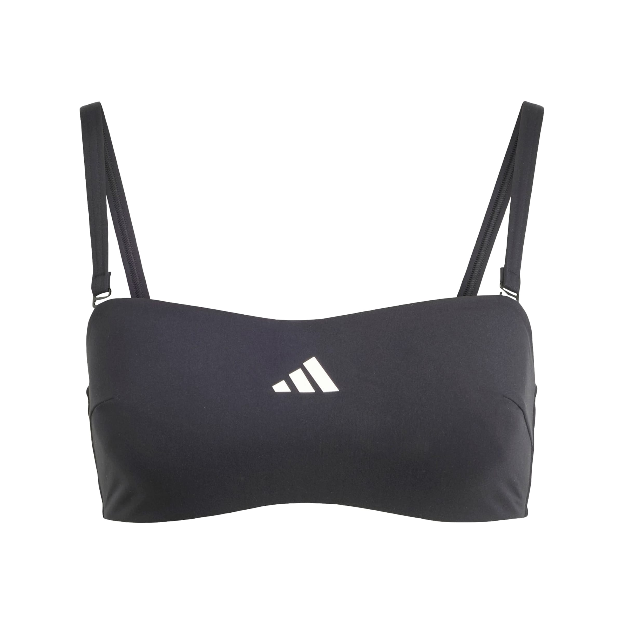 ADIDAS SPORTSWEAR - Bustier Top de bikini deportivo 'Iconisea' en negro: frente