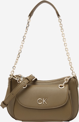 Calvin Klein - Bolso de hombro en verde: frente