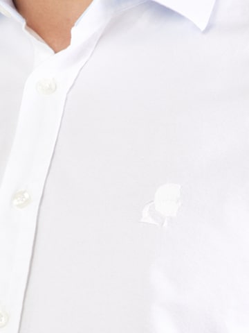 Karl Lagerfeld Regular fit Πουκάμισο σε λευκό