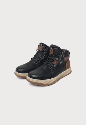 MUSTANG Schnürboots in Schwarz