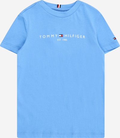 TOMMY HILFIGER T-Shirt 'ESSENTIAL' en bleu / rouge / blanc, Vue avec produit