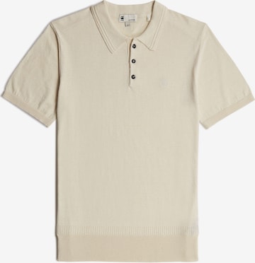 G-STAR Shirt 'Knitted' in Beige: voorkant