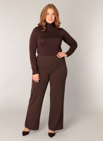BASE LEVEL CURVY Pullover in Braun