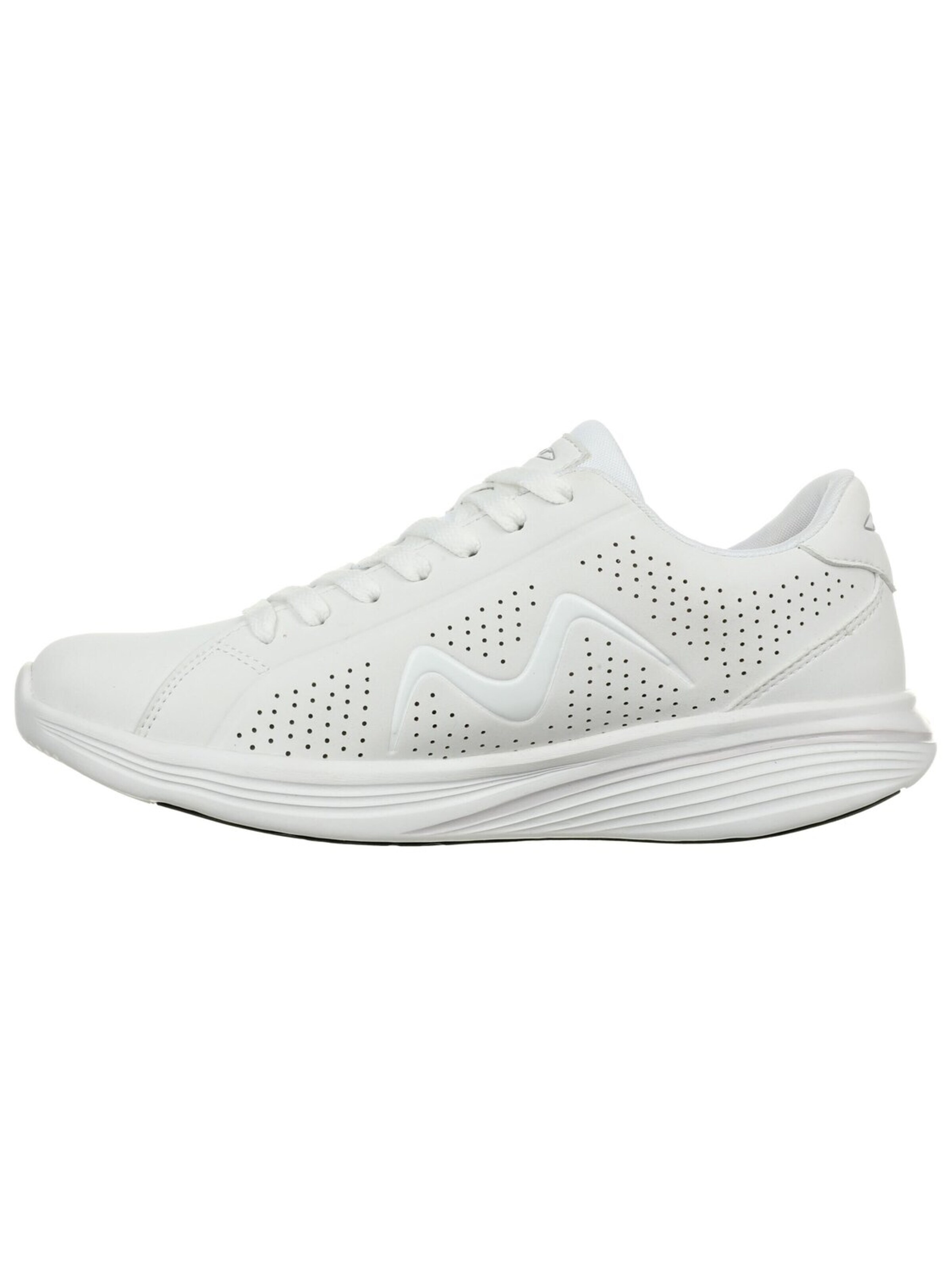 MBT Platform trainers 'Sneaker Low Damen 702861 16L Echtleder in weiß' in White: front