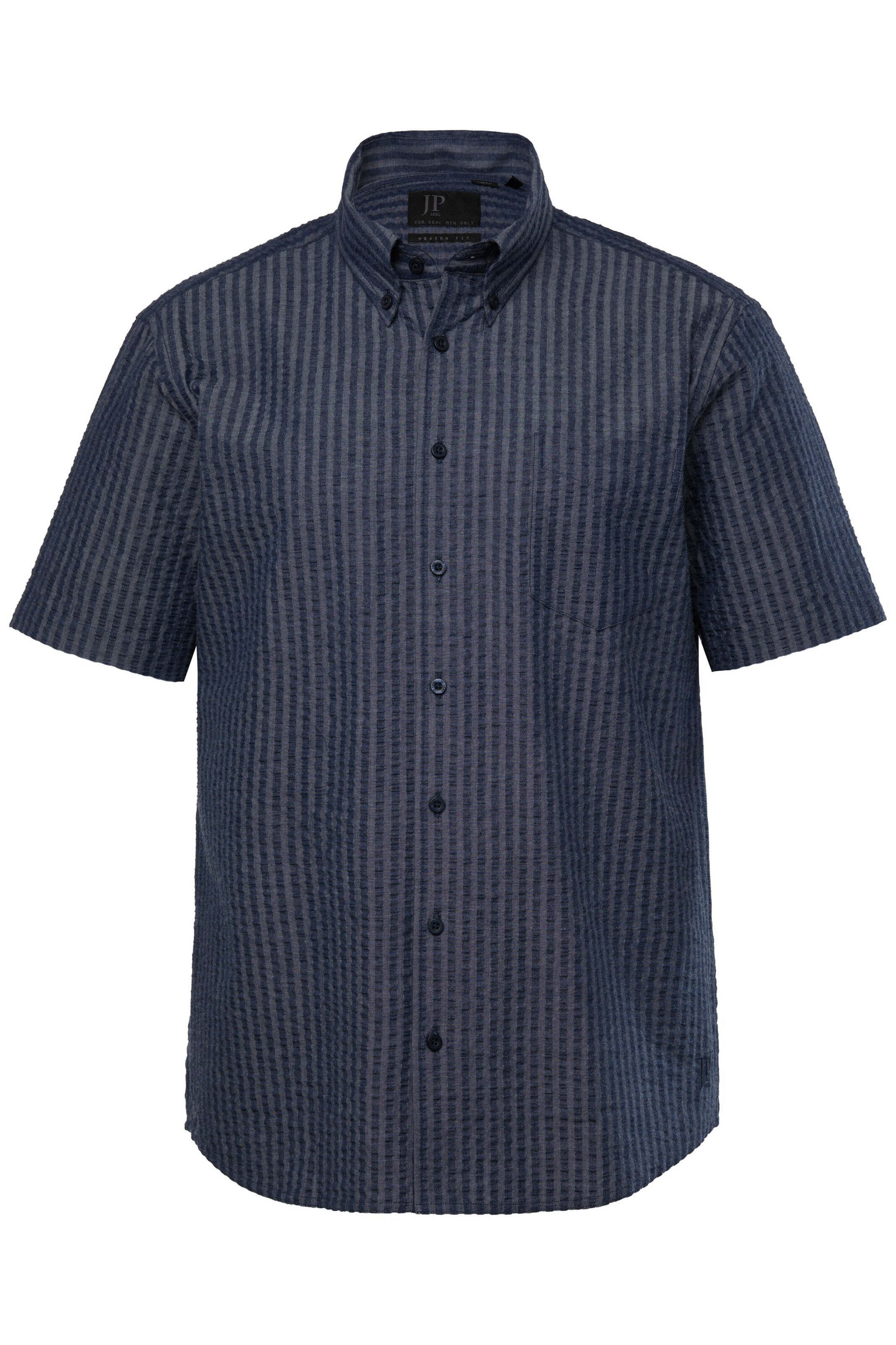 JP1880 Regular fit Overhemd in Blauw: voorkant