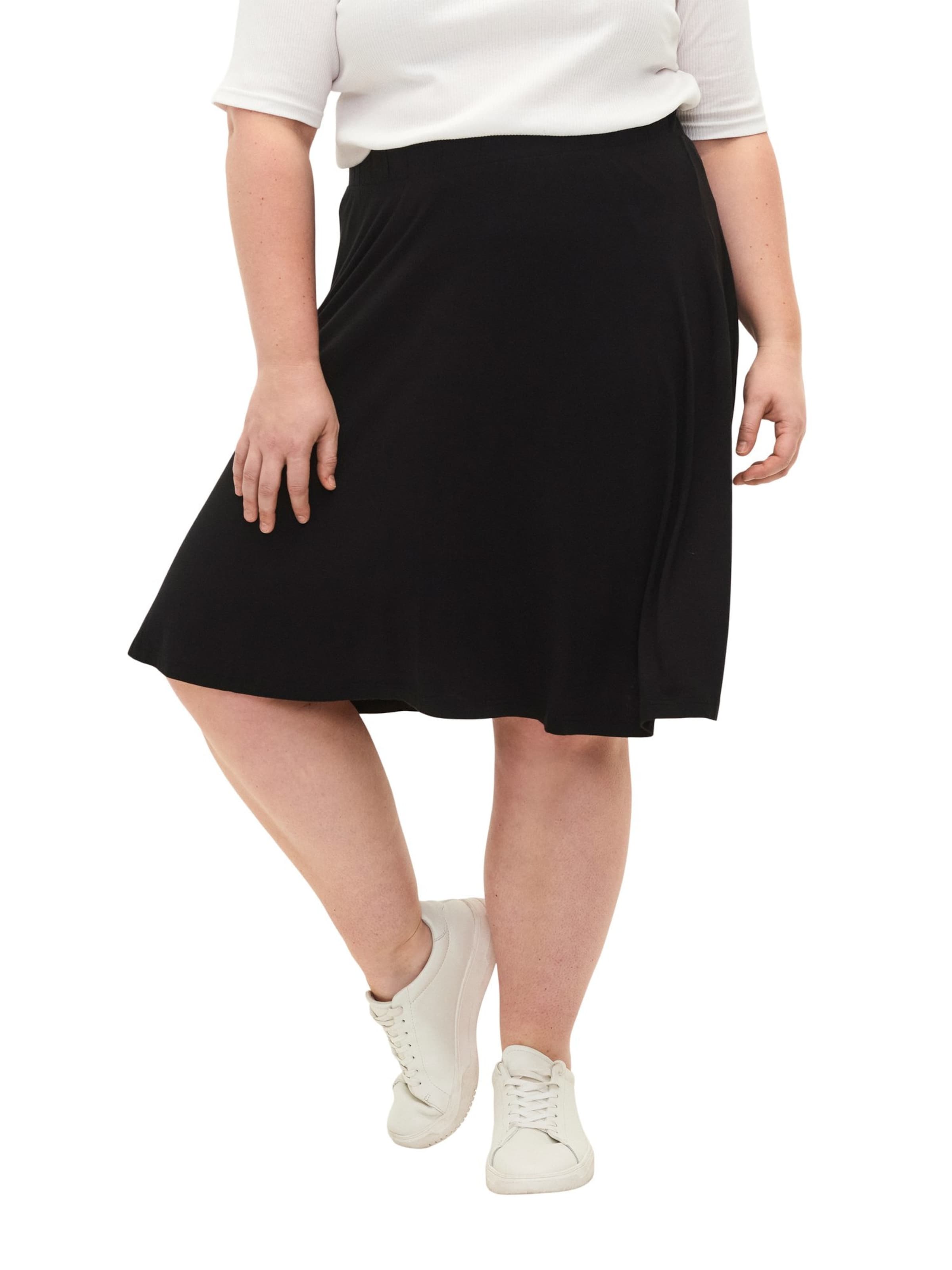 Jupe 'VSKATER' Zizzi en noir : devant