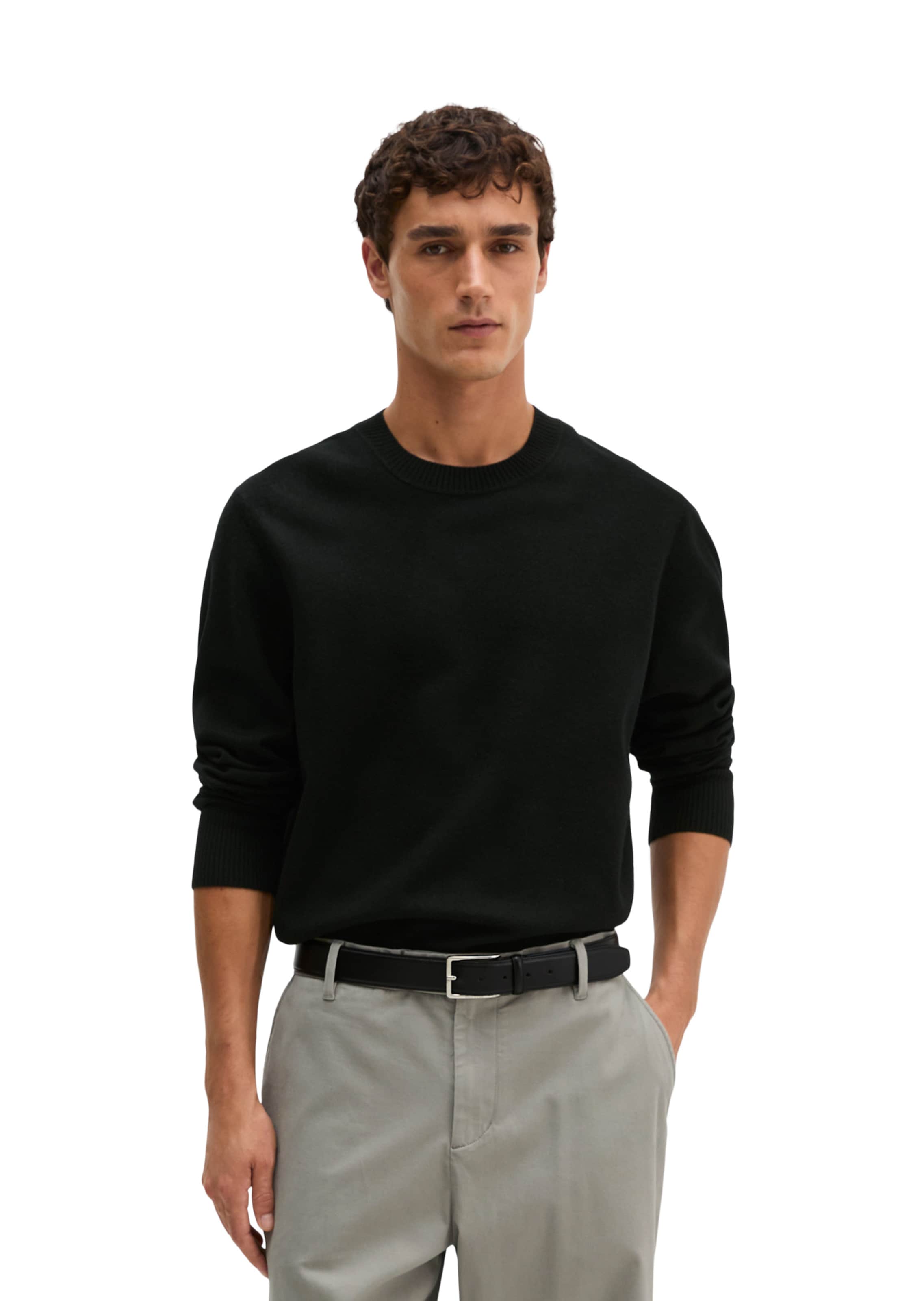 Marc O'Polo Pullover in Schwarz: Vorderseite