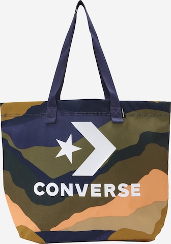 CONVERSE Nakupovalna torba 'WINTERIZED' | zelena barva: sprednja stran