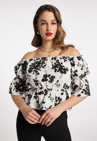 faina Blouse in Wit: voorkant