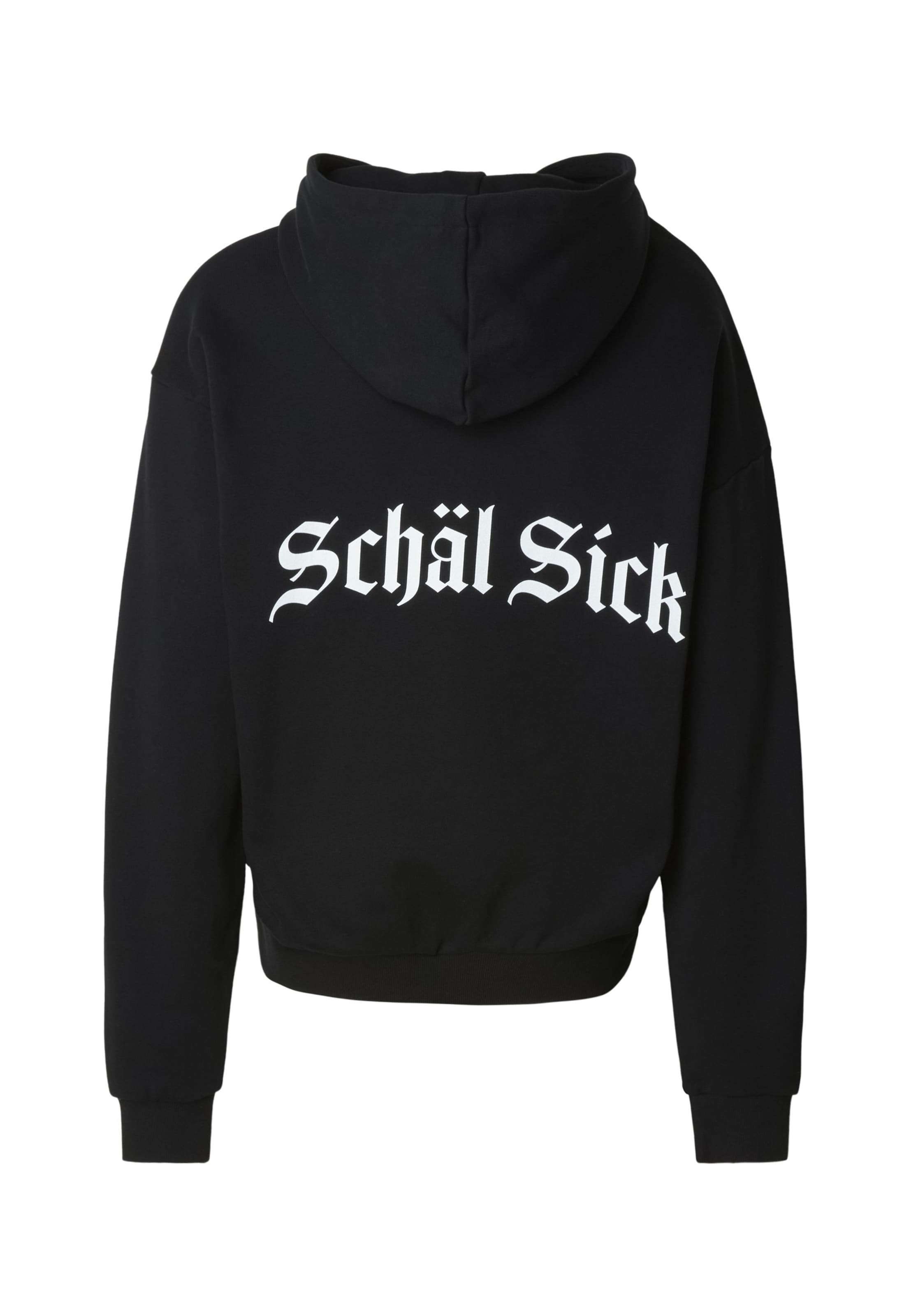 DEF - Sweatshirt 'Schäl Sick' em preto