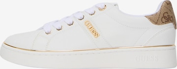 GUESS Platform trainers 'BRITZ' in White: front