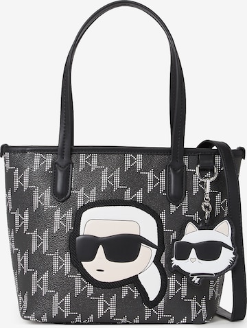 Karl Lagerfeld Handtas 'Ikoni2.0' in Zwart: voorkant