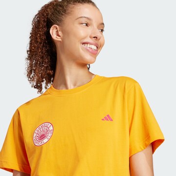 ADIDAS SPORTSWEAR Функционална тениска 'Adidas x Farm Rio' в оранжево
