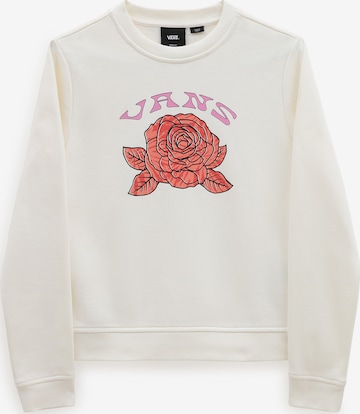 VANS Sweatshirt in White: front