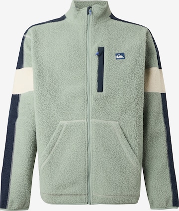 QUIKSILVER Toiminnallinen fleecetakki 'CLEAN COAST' värissä vihreä: etupuoli