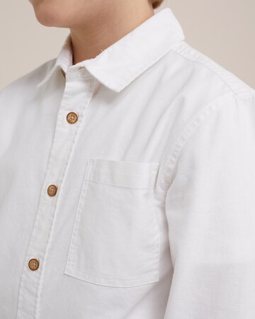 WE Fashion - Ajuste regular Camisa en blanco