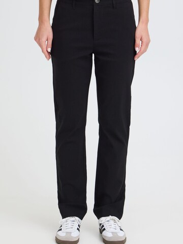 Regular Pantalon ' OXKeily Straight Leg ' Oxmo en noir : devant