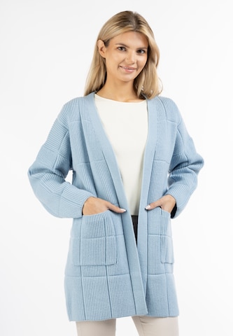 usha WHITE LABEL Gebreid vest in Blauw: voorkant