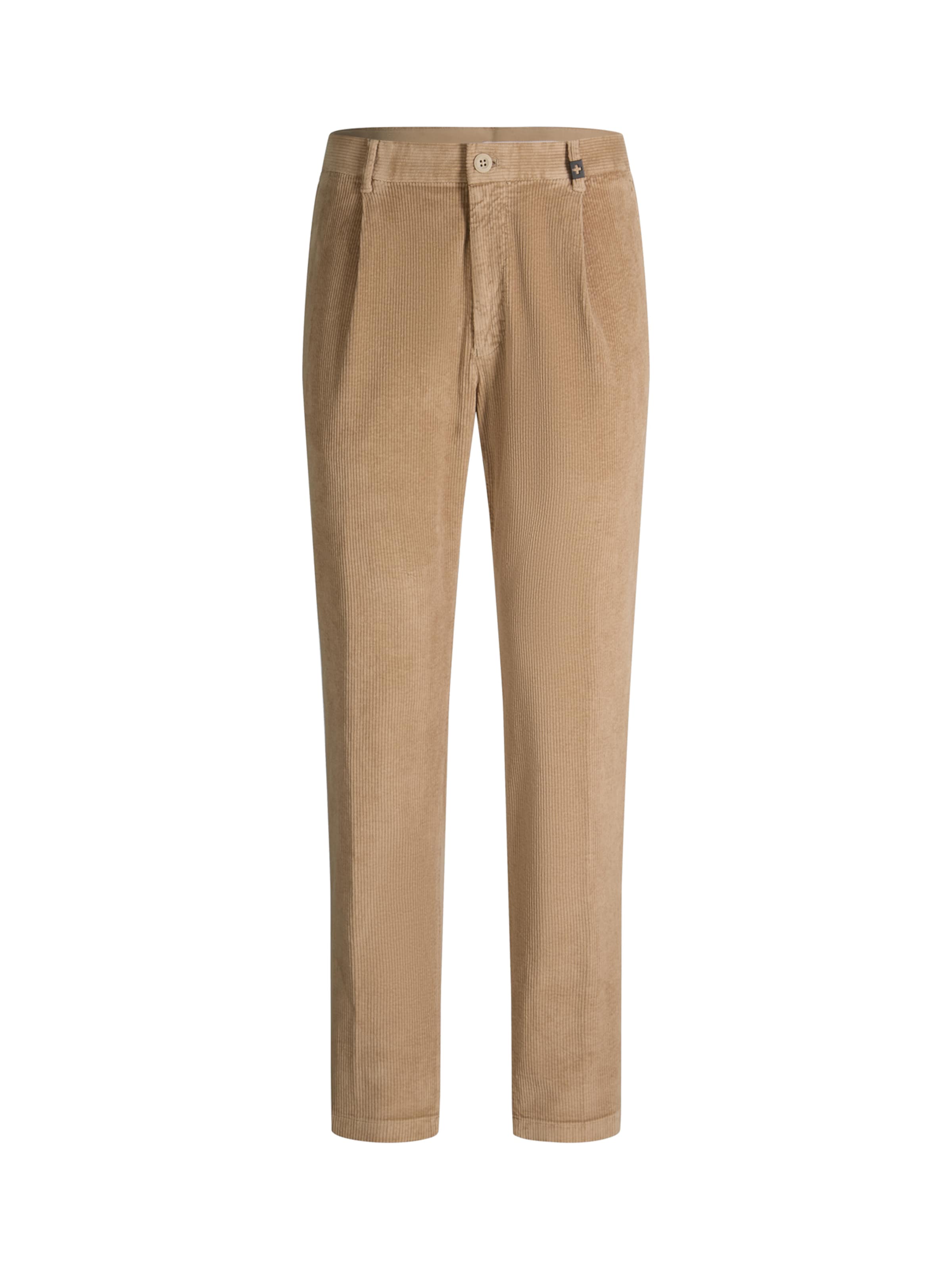 STRELLSON Loosefit Bandplooibroek in Beige: voorkant