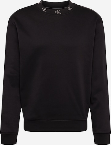 Calvin Klein Jeans Sweatshirt in Schwarz: predná strana