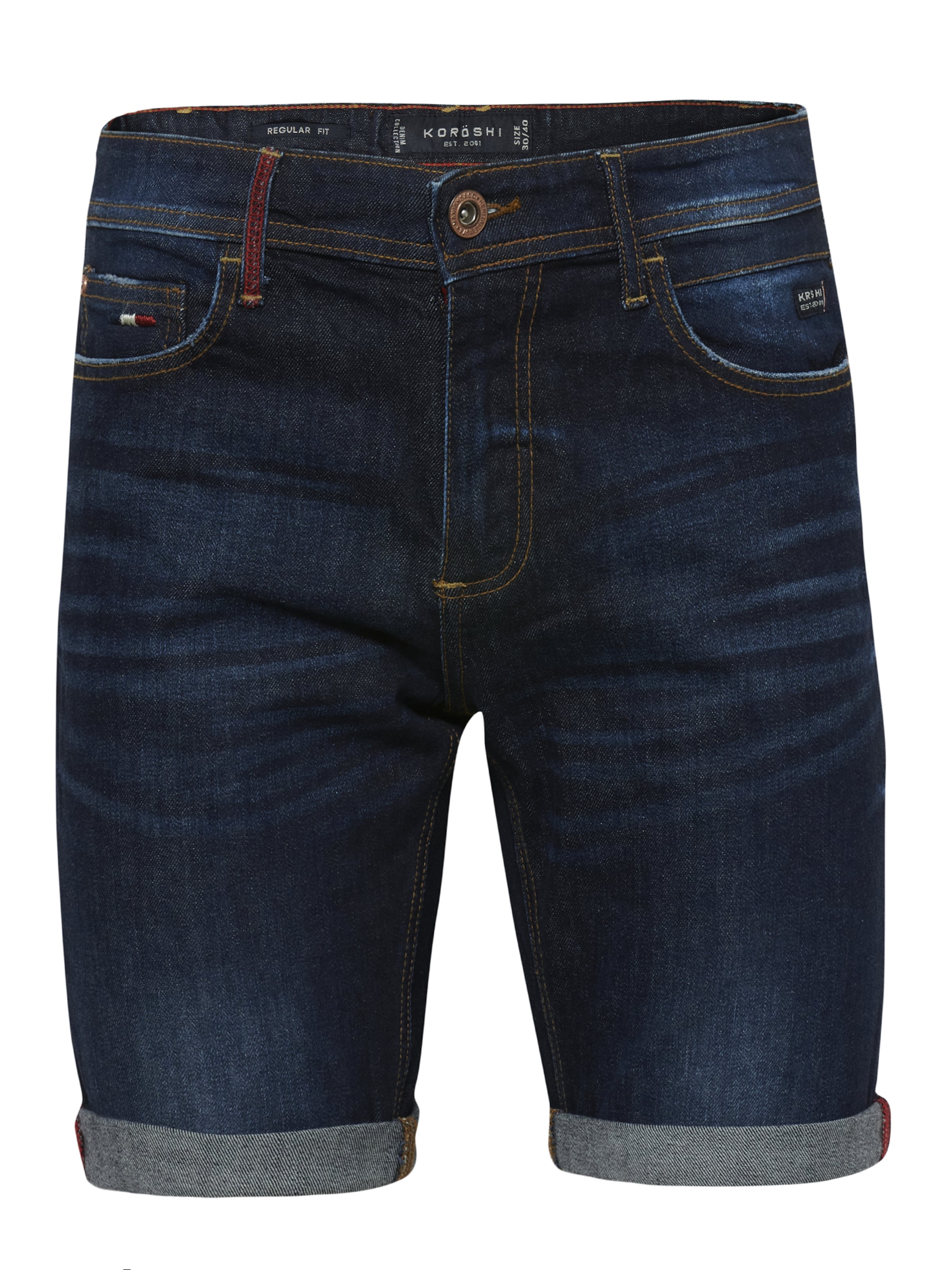 KOROSHI regular Τζιν σε μπλε: μπροστά
