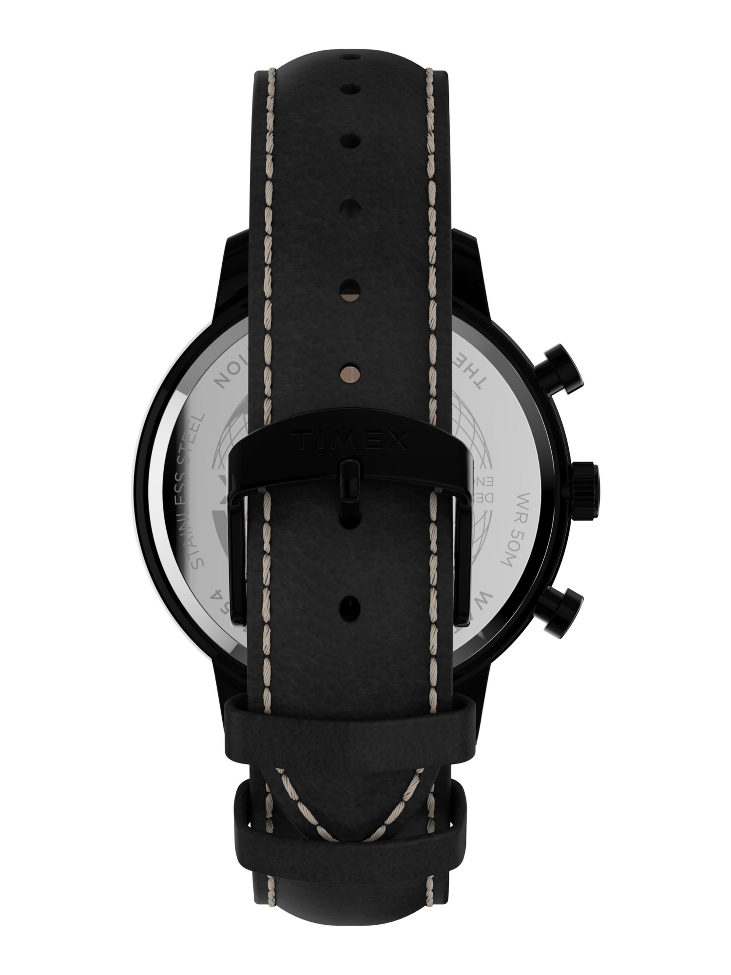 TIMEX Analoog horloge 'Chicago City' in Zwart