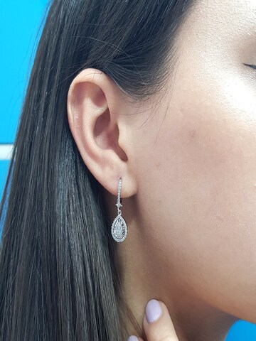 EinStein Diamant Earrings 'Tropfen Diamanten Ohrhänger Weißgold' in Gold