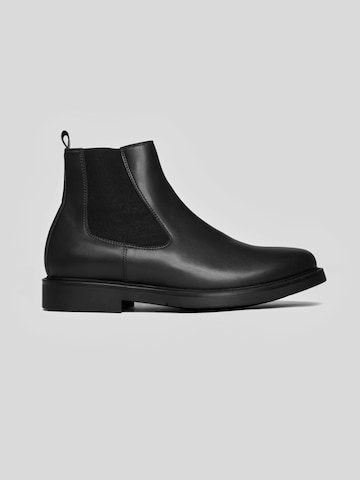 Boots chelsea di Solari Milano in nero: frontale