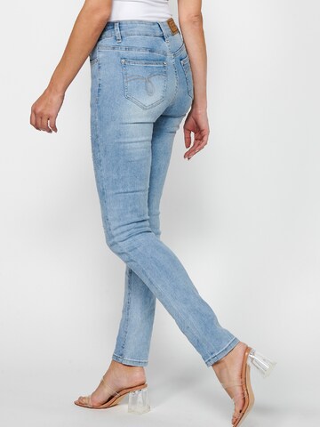 Skinny Jeans de la KOROSHI pe albastru