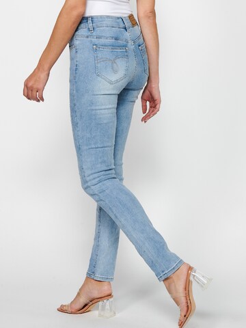 KOROSHI Skinny Jeans in Blau