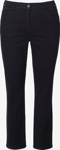 Ulla Popken Regular Jeans 'Mia' in Black: front