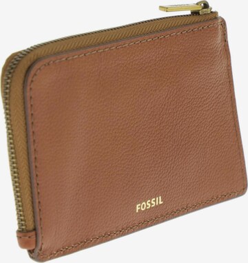 FOSSIL Small Leather Goods in One size in Brown: front