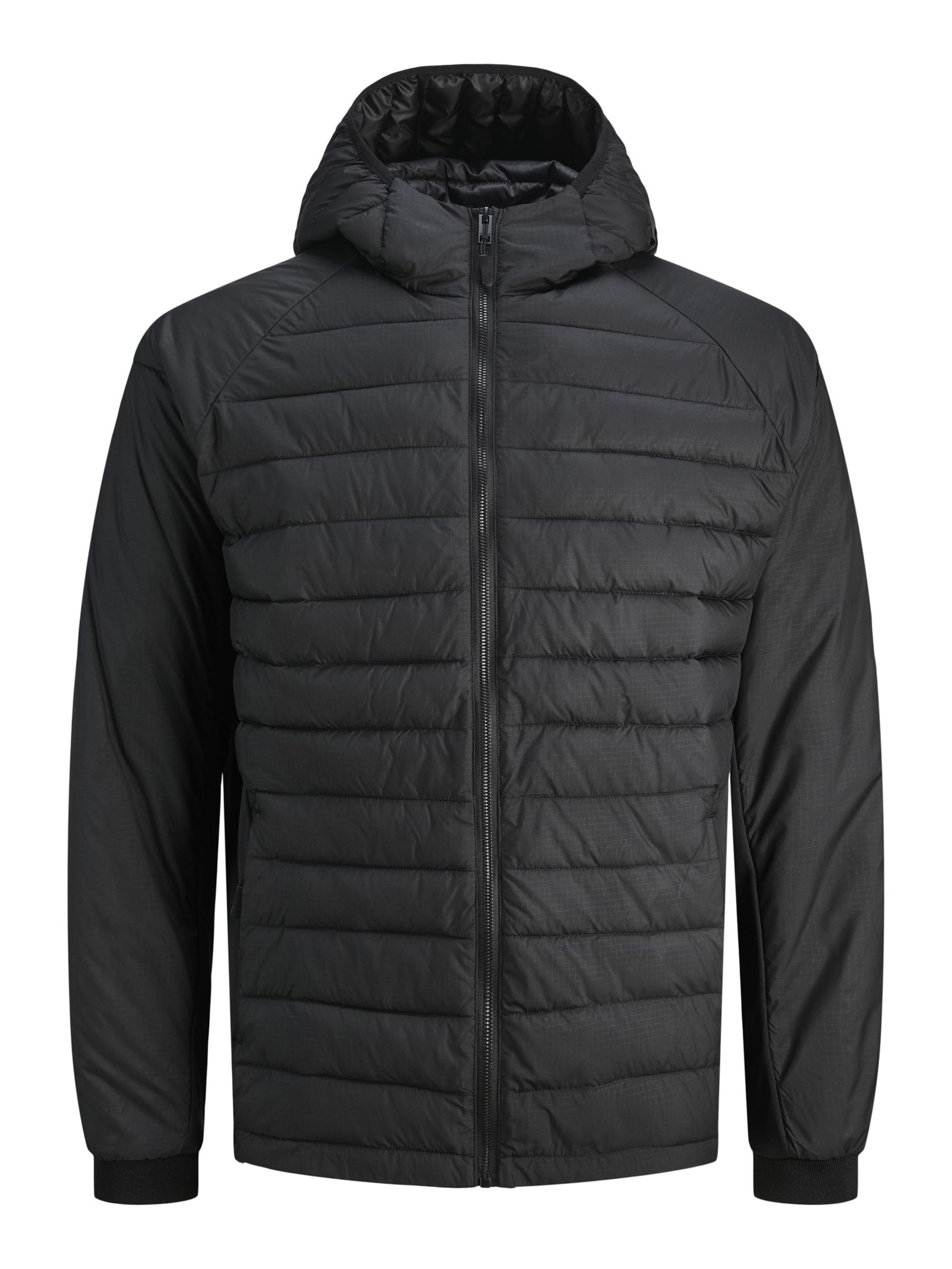 Jack & Jones Plus - Chaqueta de entretiempo en negro: frente
